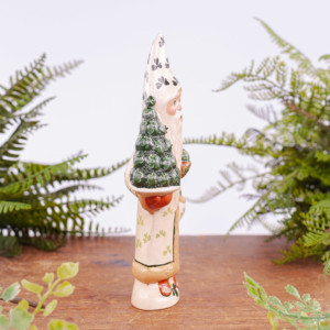 White Shamrock Coat Santa