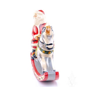 Vintage Santa Riding Dapple Grey