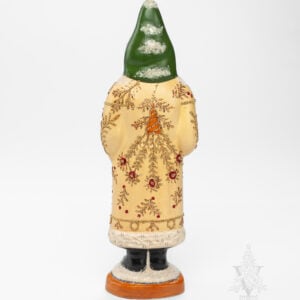 Pale Yellow Kissing Ball Santa