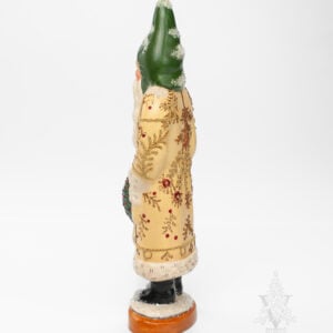 Pale Yellow Kissing Ball Santa