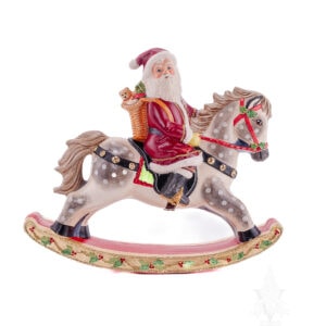 Santa Riding Rocking Horse