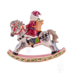 Santa Riding Rocking Horse