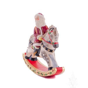 Santa Riding Rocking Horse