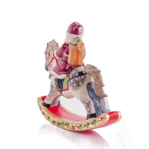 Santa Riding Rocking Horse