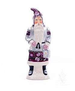 Father Christmas in Plum and Silver
