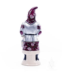Father Christmas in Plum and Silver