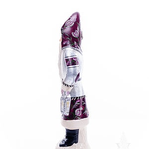 Father Christmas in Plum and Silver