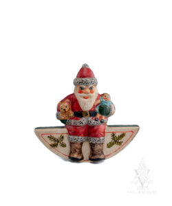 Vaillancourt Collection Santa on a Moon Rocker