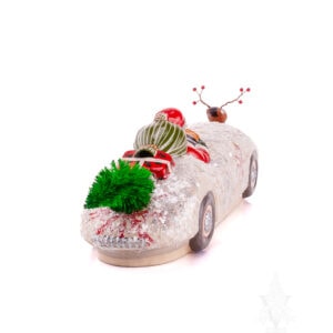 Santa with Reindeer Hood Ornament