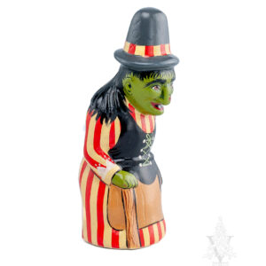 Witch with Apple Behind Back