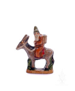 Miniature Father Christmas on Donkey