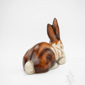 Brown and White Lying Rabbit