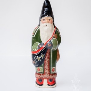 Father Christmas with Reindeer on Sack