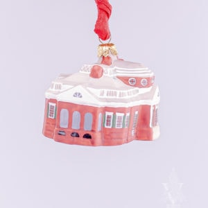 Monticello Glass Ornament
