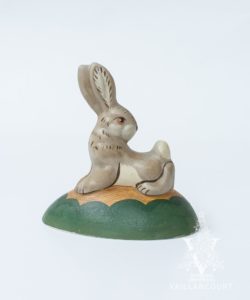 Grey Rabbit Looking Over Shoulder