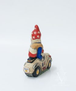 Father Christmas in Armadillo Car