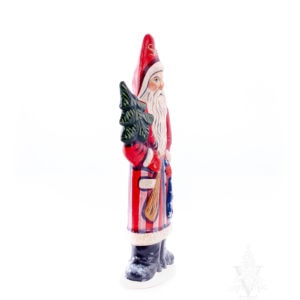 Patriotic Father Christmas with Tree