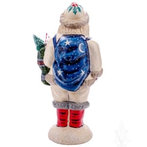 American Christmas Santa with Stockings and Candy Canes Trees