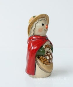 Colonial Snowlady with Red Cape
