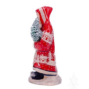 Small Red Village Father Christmas