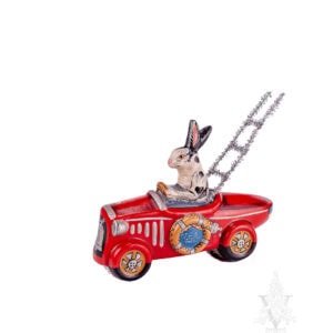 Parade Rabbit Driving Firetruck