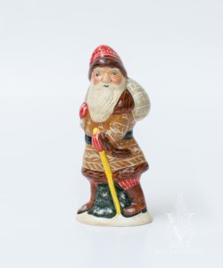 Brown Striding Santa