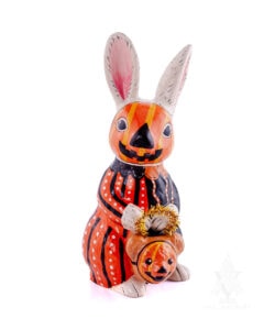 Jack O'Lantern Bunny with Bear Bag