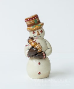 Gingerbread Snowman Holding Baby Gingerbread