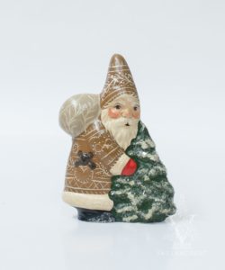 Gingerbread Santa with Tree and Teddy