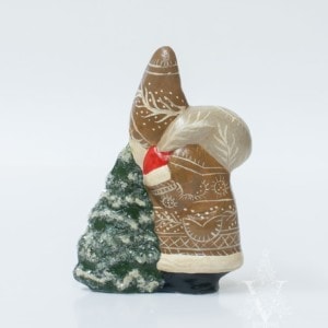 Gingerbread Santa with Tree and Teddy