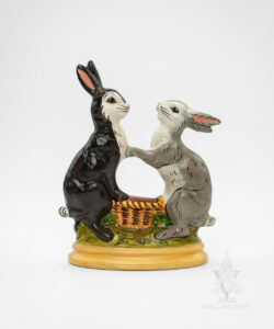 Dancing Rabbits with Basket