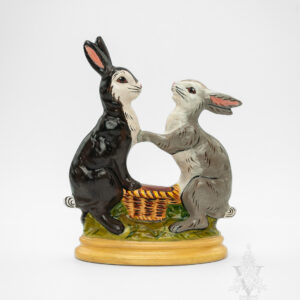 Dancing Rabbits with Basket