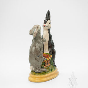 Dancing Rabbits with Basket