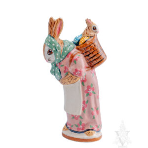 Rabbit with Baby in Basket