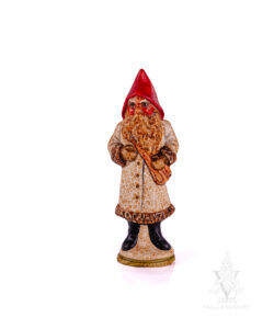 German Father Christmas with White Coat and Red Hood