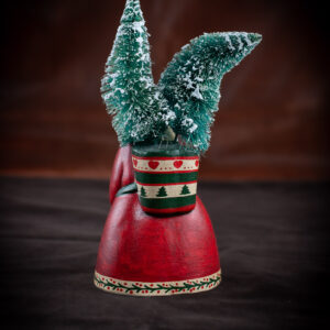 Father Christmas with Two Trees in His Sack