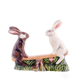 Two Rabbits on See-Saw