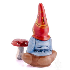 Gnome with Red Spotted Mushroom