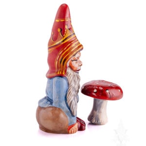 Gnome with Red Spotted Mushroom