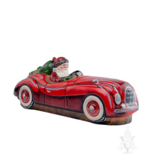 Santa in Red Jaguar