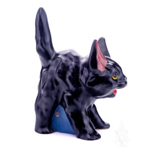 Large Black Hissing Cat