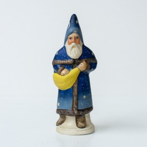 Father Christmas Blue with Stars
