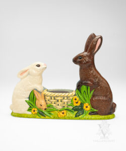 Rabbit Family Around Basket