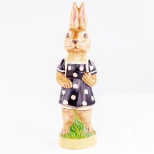 Lady Rabbit in Blue Polka Dot Dress