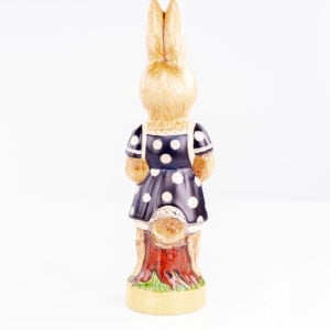 Lady Rabbit in Blue Polka Dot Dress