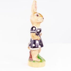 Lady Rabbit in Blue Polka Dot Dress