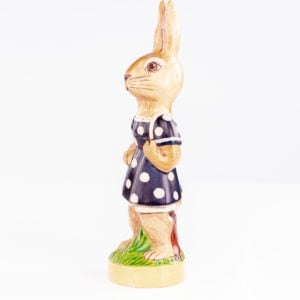 Lady Rabbit in Blue Polka Dot Dress
