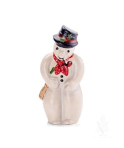 Snowman with Scarf, Pipe, and Broom
