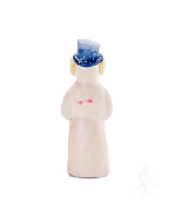 Snow Man with Blue Hat