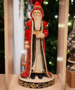Window Display Father Christmas with Brushstrokes